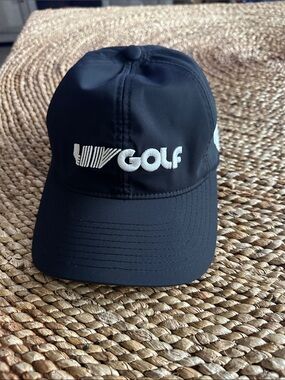 LIV GOLF Embroidered Black Baseball Cap OSFA
